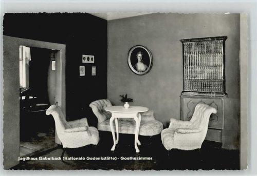 Ilmenau Jagdhaus Gabelbach Goethezimmer Innenaufnahme