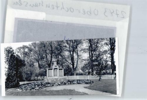Ober Ochtenhausen Foto mit Negativ, Ehrenmal