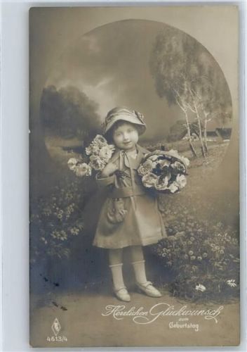 Mädchen mit Blumen