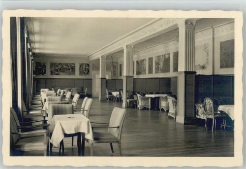 Elmau 1941 Schloß Innenansicht Teesaal