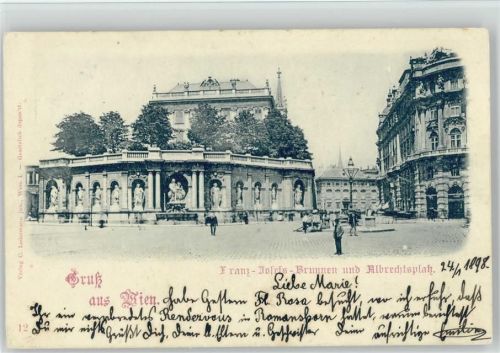Wien Franz-Josefs-Brunnen Albrechtsplatz