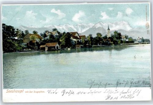 Seeshaupt Teilansicht, Zugspitze