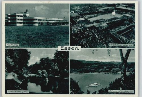 Essen Flughafen Stadtgarten Baldeneysee Gruga Hauptrestaurant