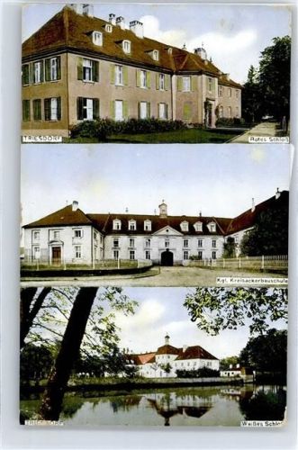 Triesdorf Rotes Schloß, Kgl. Kreisackerbauschule, Weißes Schloß