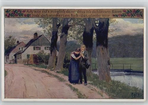 1920 Volkslieder AK Nr. 72 Ach wie ist´s möglich Abschied