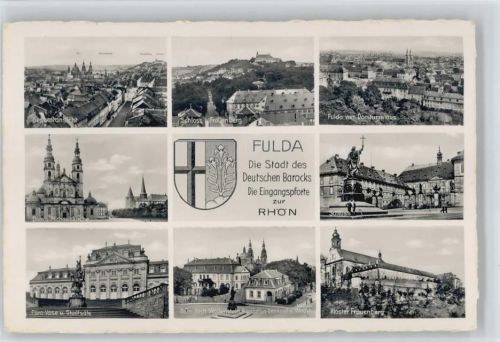 Fulda Schloß Frauenberg Dom Michaelskirche Flora Vase Stadtsäle Stift Wallenstein Bonifatius-Denkmal Hauptwache