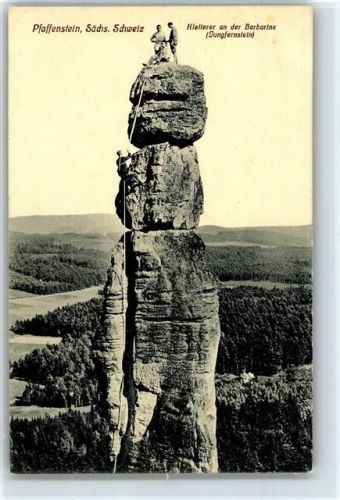 Königstein Barbarine, Pfaffenstein Kletterer