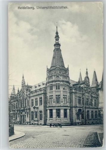 Heidelberg Universitätsbibliothek ca 1918 AK