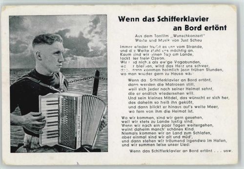 1942 Schifferklavier Marine Verlag Franke Nr. 32