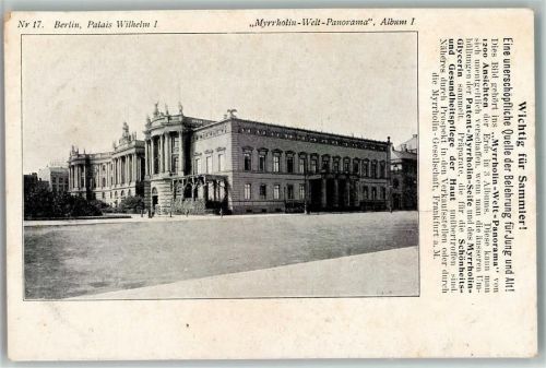 Nr. 17 Album I - Sammelpostkarte Myrrholin Seife Welt Panorama 1900 AK