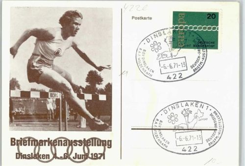 Dinslaken Briefmarkenausstellung 1971 Sonderstempel