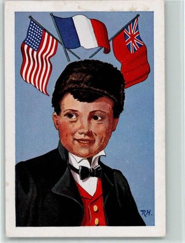 sign R.H. Fahnen - Dreierbund Wenn noch nicht verwandelt, dem Tageslichte auszusetzen USA, Frankreich und England