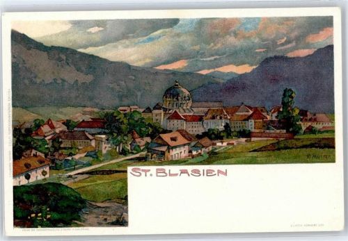 St. Blasien Künstlerkarte (Mutter), Gesamtansicht