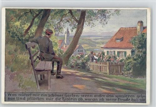 AK Soldatenliederkarte Nr. 20 Verlag des Vereins für das Deutschtum