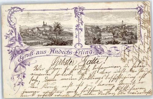 Andechs Erling, Kloster