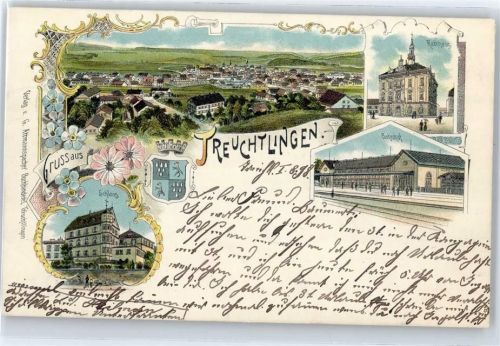 Treuchtlingen Schloß, Bahnhof, Rathaus, Wappen