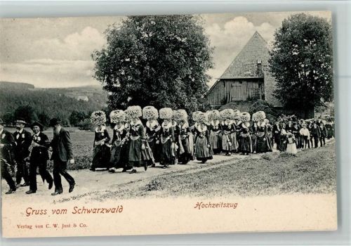 Hochzeitszug 1898 AK Sehr gute Erhaltung
