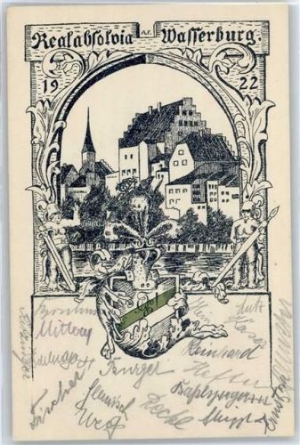 Wasserburg Real-Absolvia 1922, Wappen
