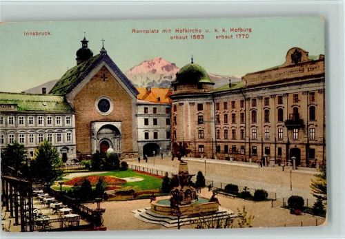 Innsbruck Rennplatz Hofkirche k.k.Hofburg