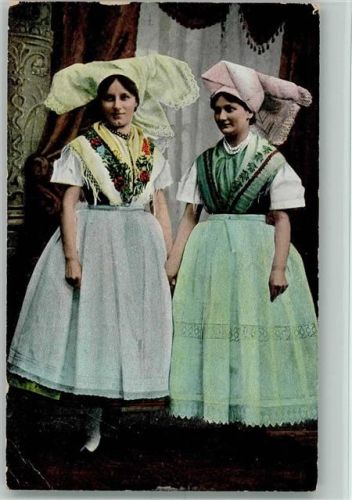 Zwei Frauen 1909 AK Eckknick