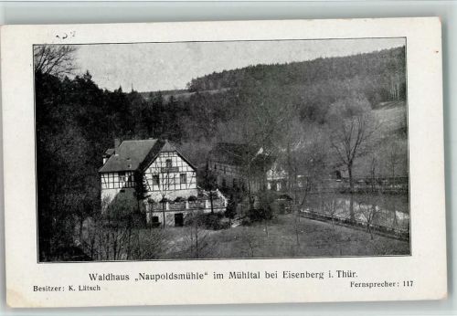 Eisenberg Waldhaus Naupoldsmühle im Mühltal
