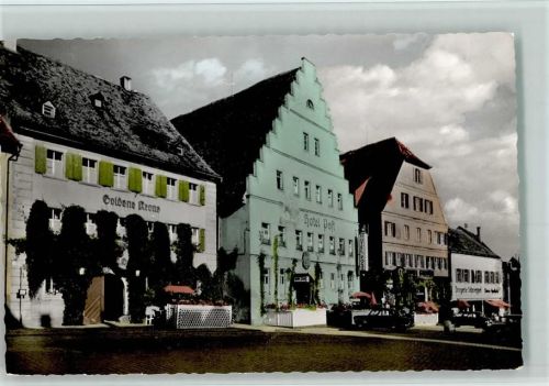 Feuchtwangen 1968 Gasthaus Goldene Krone , Am Markt