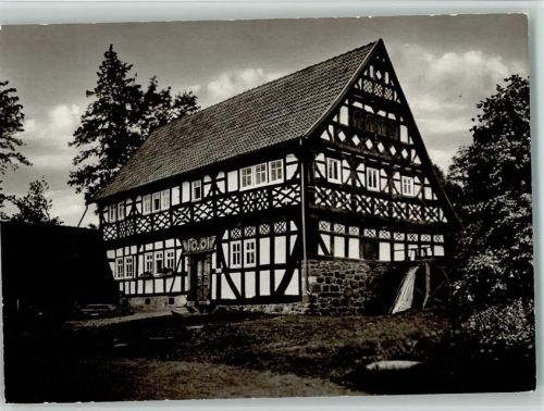 Ilbeshausen Teufelsmühle Fachwerkhaus Wasserrad