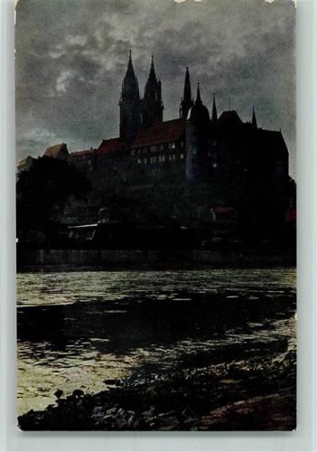 Meißen Albrechtsburg bei Nacht