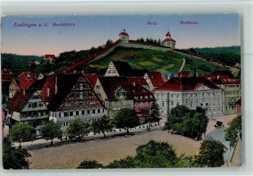Esslingen Marktplatz Burg Rathaus
