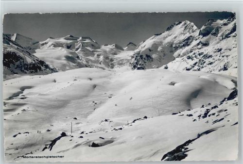 1956 Morteratschgletscher Foto AK