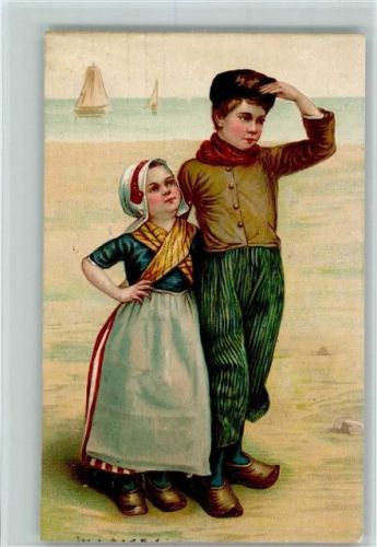 1909 Holzschuhe - Kinder AK