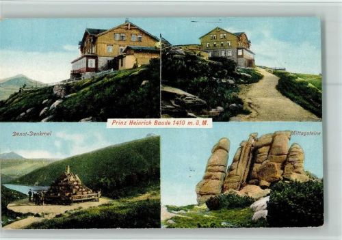 Hirschberg im Riesengebirge Prinz Heinrich Baude Donat Denkmal Mittagsteine