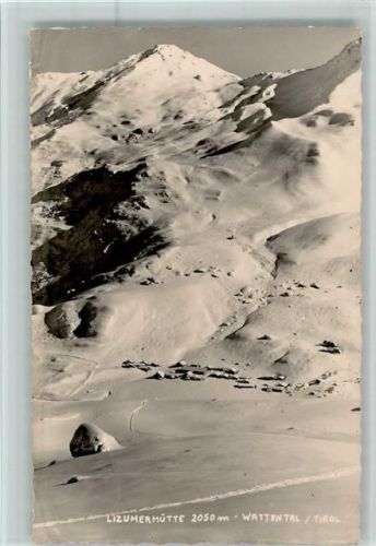 Lizumer-Hütte Wattental Winteraufnahme Hüttenstempel