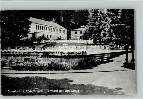 Roderbirken Sanatorium Roderbirken Terrasse mit Badehaus