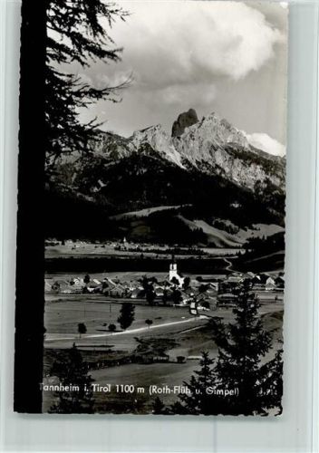 Tannheim Blick auf Tannheim mit Roth-Flüh und Gimpel