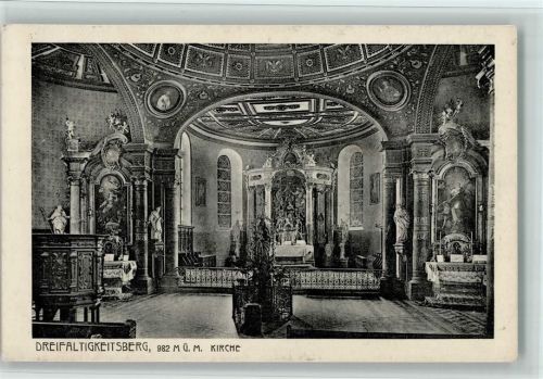 Dreifaltigkeitsberg 1927 Dreifaltigkeitsberg Kirche Innenansicht