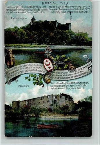 Halle Giebichenstein Moritzburg Ruderboot 2-Bildaufnahme