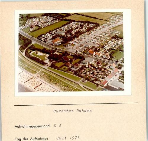Duhnen Foto montiert auf Karton