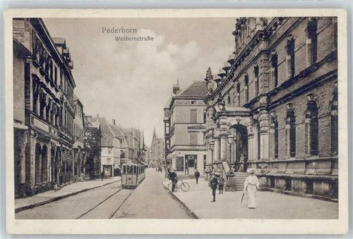 Paderborn Westernstrasse , Strassenbahn