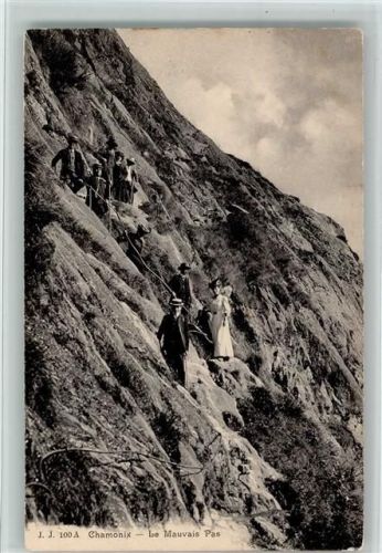 Chamonix-Mont-Blanc 1909 Le Mauvais Pas - Verlag J.J. 100 A AK
