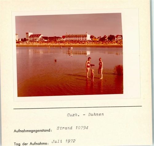 Duhnen Foto montiert auf Karton