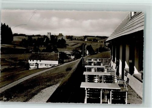 78126 W7744 Buchenberg , Schwarzw - Evangel. Jugendheim Blick über die Terrasse