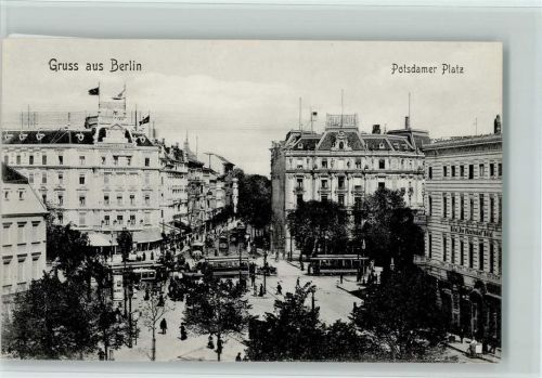 Berlin Mitte Potsdamer-Platz Straßenbahnen Palast-Hotel