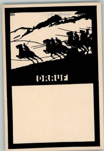 Künstlerkarte sign Tips - WK I Kriegsschattenriß