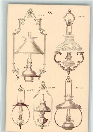Werbung Kretschmar Nr 55 Prtroleum-Hängelampe Lampe