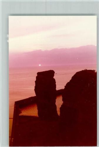 Helgoland Lange Anna bei Sonnenuntergang