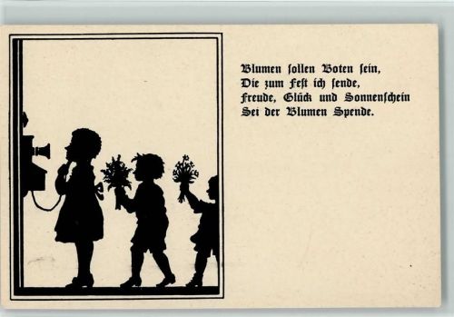 Kinder telefonieren AK