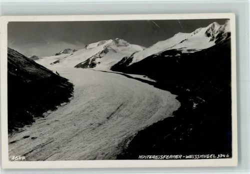 1938 Hintereisferner - Weisskugel , Alpiner Kunstverlag Nr. 2647