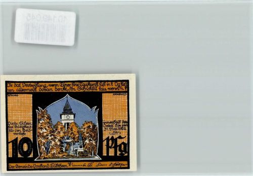 Lübtheen Notgeldschein 10 Pfennig