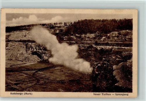 Kalkberge Neuer Tiefbau Sprengung